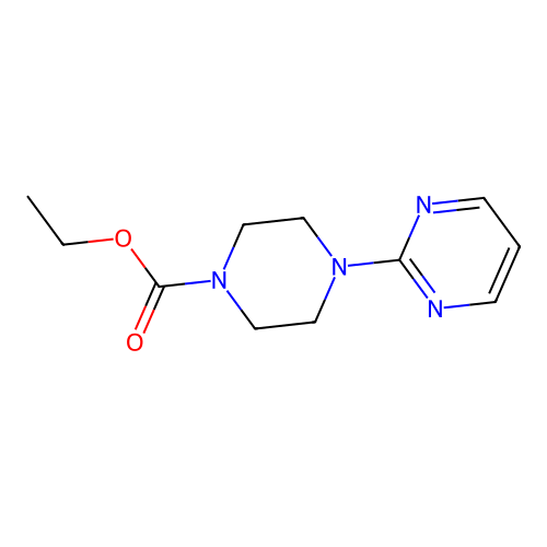 Ethyl 4-(pyrimidin-2-yl)piperazine-1-carboxylate structure