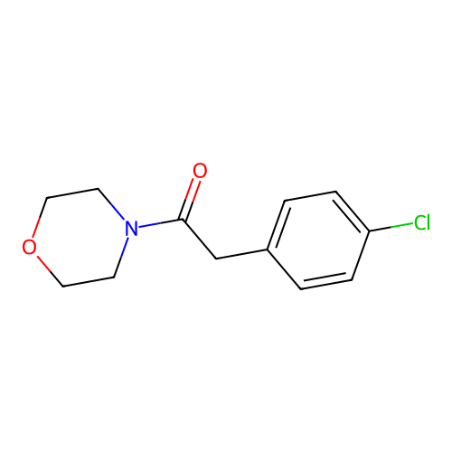 2-(4-Chlorophenyl)-1-(4-morpholinyl)ethanone structure