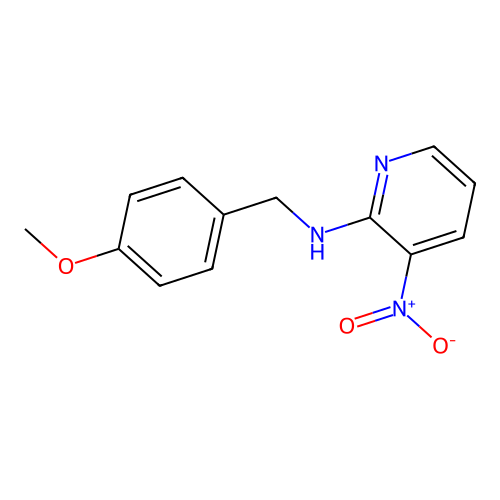 N-[(4-methoxyphenyl)methyl]-3-nitropyridin-2-amine structure