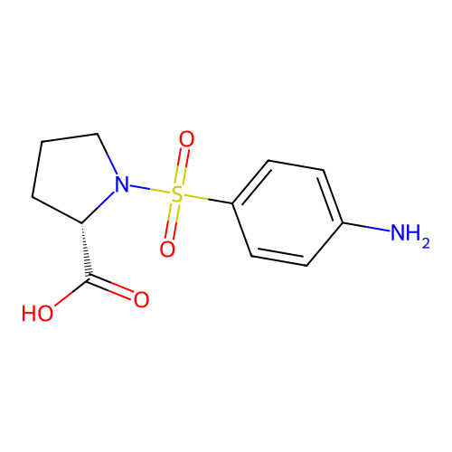 ((4-Aminophenyl)sulfonyl)-L-proline structure