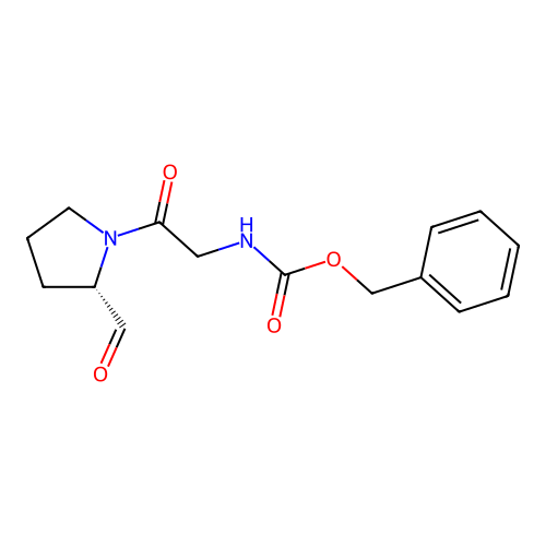 N-Benzyloxycarbonyl-glycyl-prolinal structure
