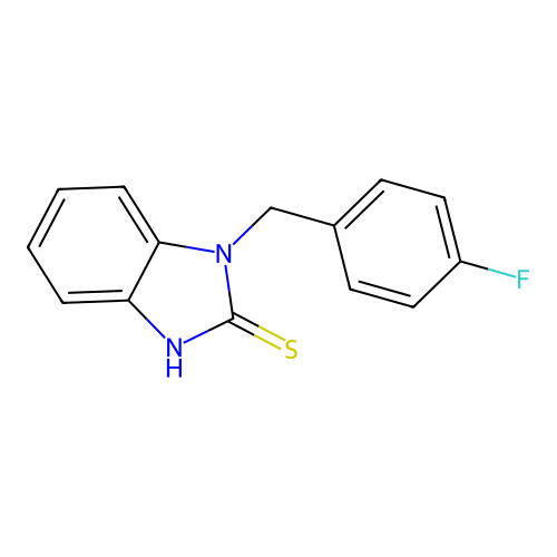3-[(4-fluorophenyl)methyl]-1H-benzimidazole-2-thione structure