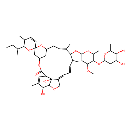 (8Z)-3'',5-di-O-demethylavermectin A1a structure