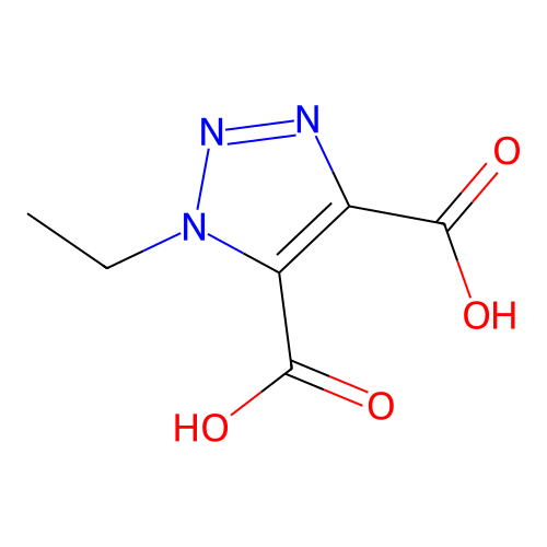 1-ethyl-1H-1,2,3-triazole-4,5-dicarboxylic acid structure