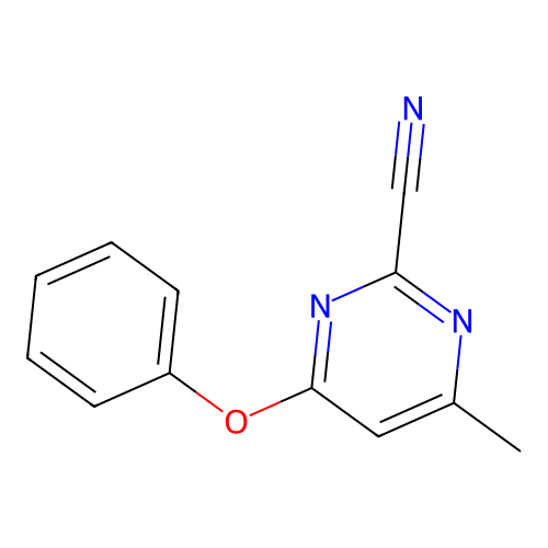 4-Methyl-6-phenoxypyrimidine-2-carbonitrile structure
