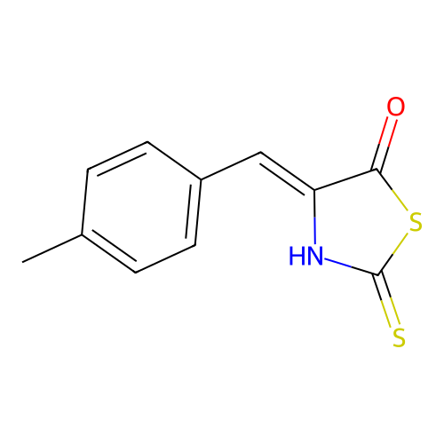 4-[(4-Methylphenyl)methylidene]-2-sulfanylidene-1,3-thiazolidin-5-one structure