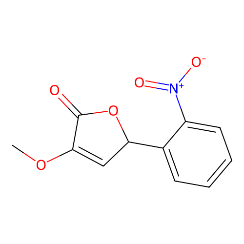 4-methoxy-2-(2-nitrophenyl)-2H-furan-5-one structure