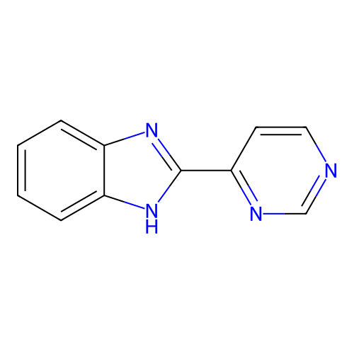 2-(4-pyrimidinyl)-1H-Benzimidazole structure