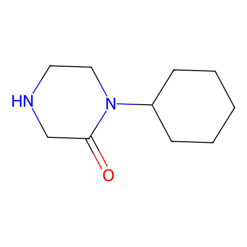 1-Cyclohexylpiperazin-2-one structure