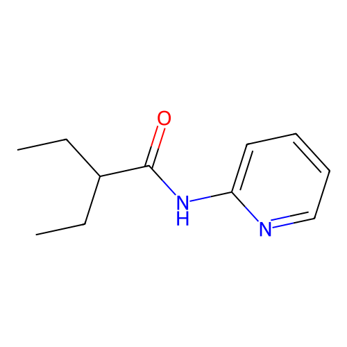 2-乙基-N-(2-吡啶基)丁酰胺 structure
