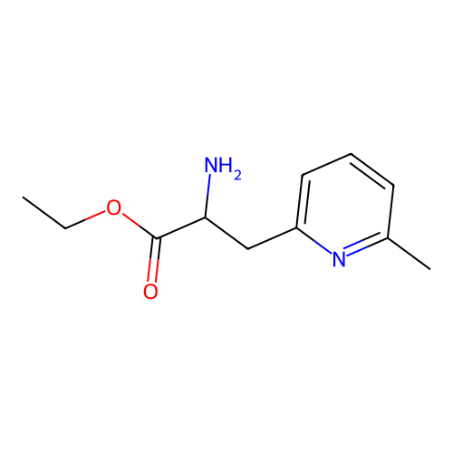 Ethyl 2-amino-3-(6-methylpyridin-2-yl)propanoate structure