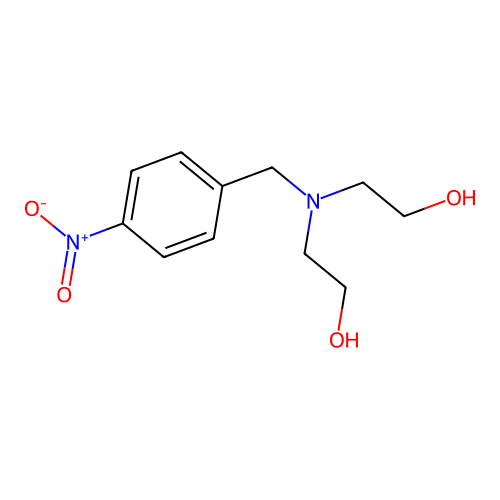 2,2'-(p-Nitrobenzylimino)di-ethanol structure