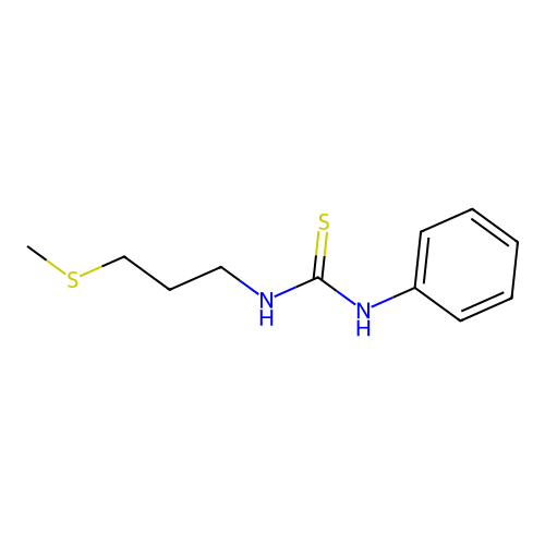 1-(3-(Methylthio)propyl)-3-phenylthiourea structure