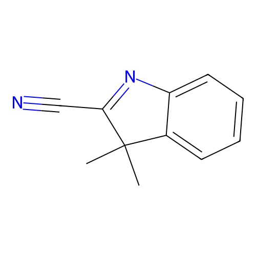3,3-Dimethylindole-2-carbonitrile structure