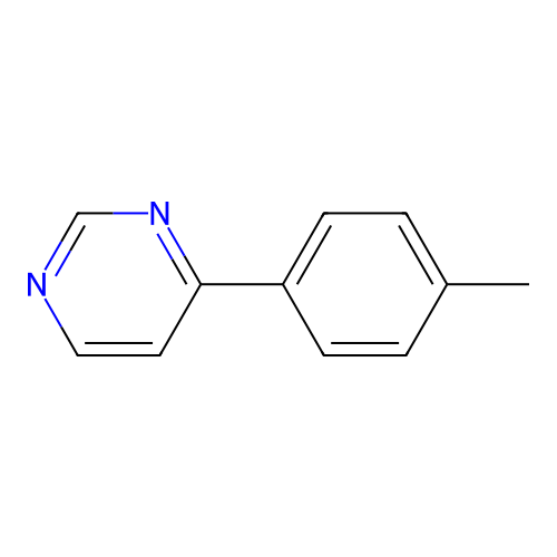 Pyrimidine, 4-(4-methylphenyl)- structure