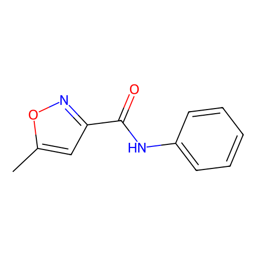 3-Isoxazolecarboxamide, 5-methyl-N-phenyl- structure