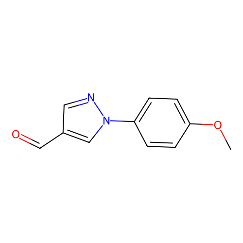 1-(4-methoxyphenyl)-1H-pyrazole-4-carbaldehyde structure