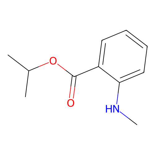 isopropyl N-methylanthranilate structure