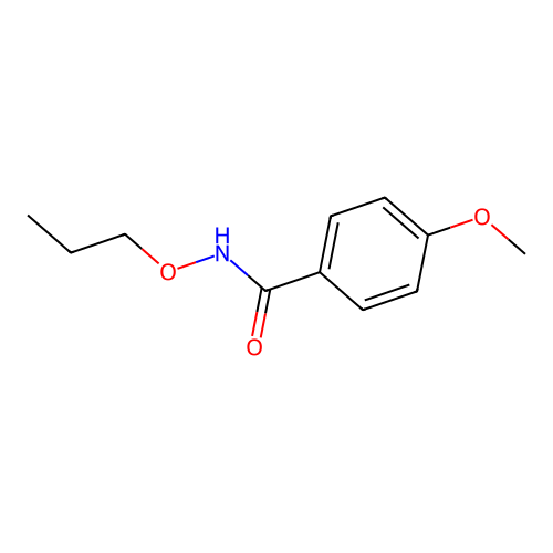 4-methoxy-N-propoxybenzamide structure
