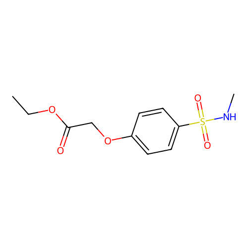 Ethyl 2-[4-(methylsulfamoyl)phenoxy]acetate structure