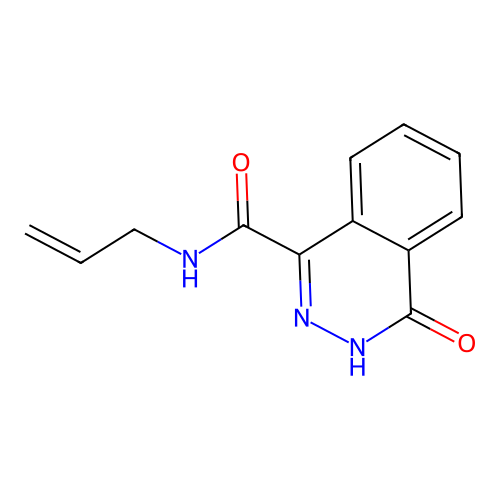 N-allyl-4-oxo-3,4-dihydrophthalazine-1-carboxamide structure