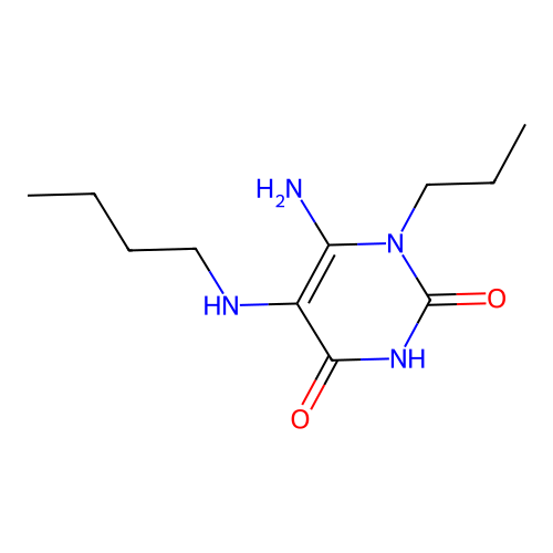 6-Amino-5-(butylamino)-1-propylpyrimidine-2,4(1H,3H)-dione structure