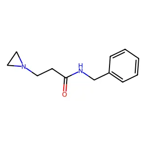 1-Aziridinepropionamide, N-benzyl- structure