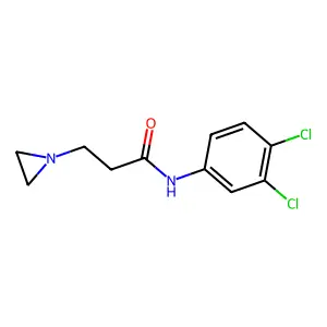 1-Aziridinepropionamide, N-(3,4-dichlorophenyl)- structure
