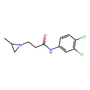 1-Aziridinepropionamide, N-(3,4-dichlorophenyl)-2-methyl- structure
