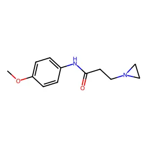 1-Aziridinepropionamide, N-(p-methoxyphenyl)- structure