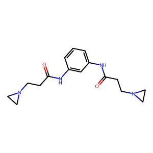1-Aziridinepropionamide, N,N'-m-phenylenebis- structure