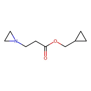 1-Aziridinepropionic acid, cyclopropylmethyl ester structure