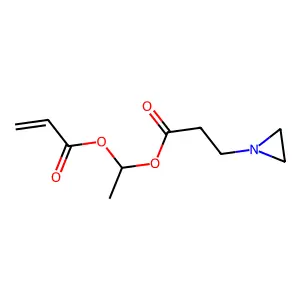Aziridinepropionic acid, 1-hydroxyethyl ester, acrylate structure