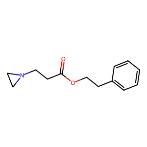1-Aziridinepropionic acid, phenethyl ester structure