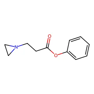 1-Aziridinepropionic acid, phenyl ester structure