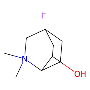2-Azoniabicyclo(2.2.2)octane, 2,2-dimethyl-6-hydroxy-, iodide structure
