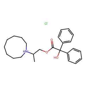 1H-Azonine-1-ethanol, octahydro-beta-methyl-, benzilate, hydrochloride structure