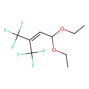 4,4-Diethoxy-1,1,1-trifluoro-2-(trifluoromethyl)but-2-ene structure