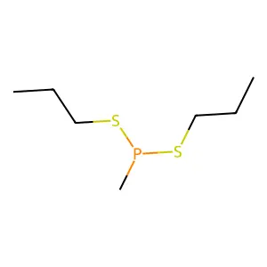 Phosphonodithious acid, methyl-, dipropyl ester structure