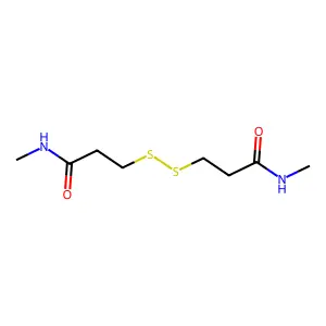 3,3'-Dithiobis[N-methylpropanamide] structure
