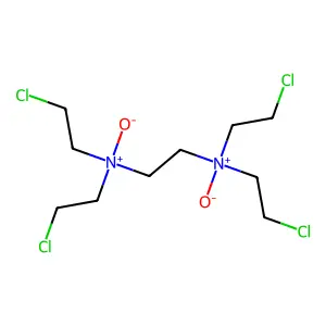 Ethylenediamine, N,N,N',N'-tetrakis(2-chloroethyl)-, N,N'-dioxide structure