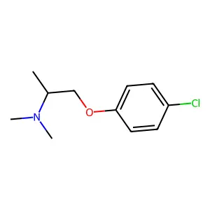 1-(4-Chlorophenoxy)-N,N-dimethylpropan-2-amine structure